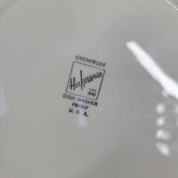 Vtg Harkerware 1960s Calendar Souvenir Plate Gold White Made‎ In USA Collectible - Picture 5 of 11